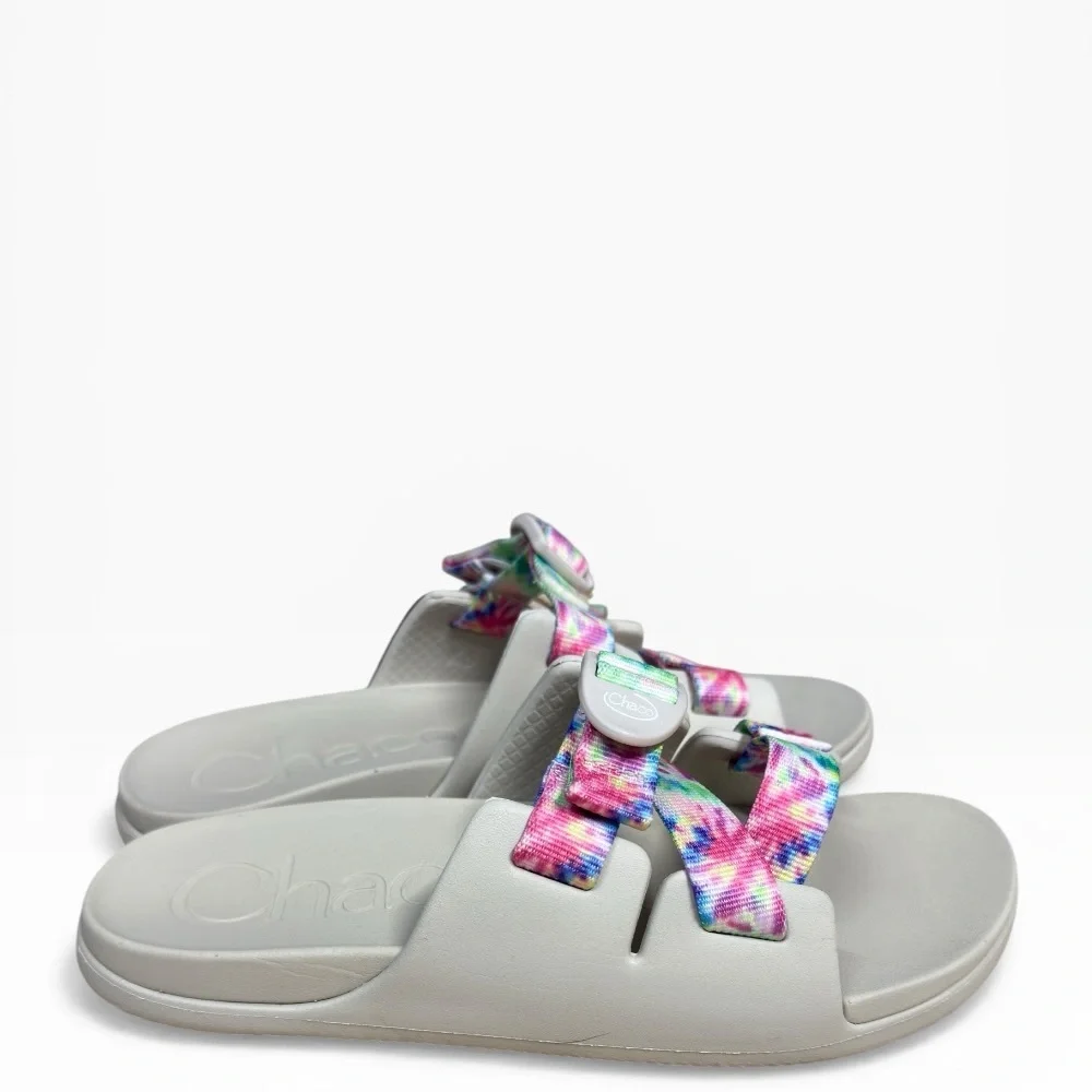 NWT Chaco Kids Chillos Slides Tie Dye Adjustable Sport Sandals Size US 6 - Picture 4 of 10